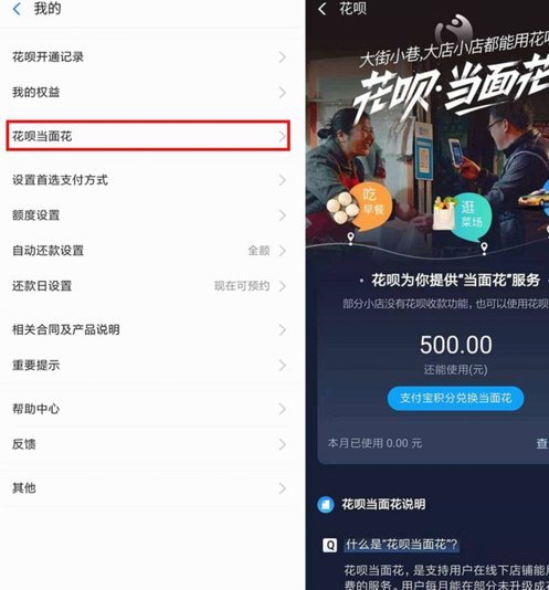 能花呗的App你找到没？